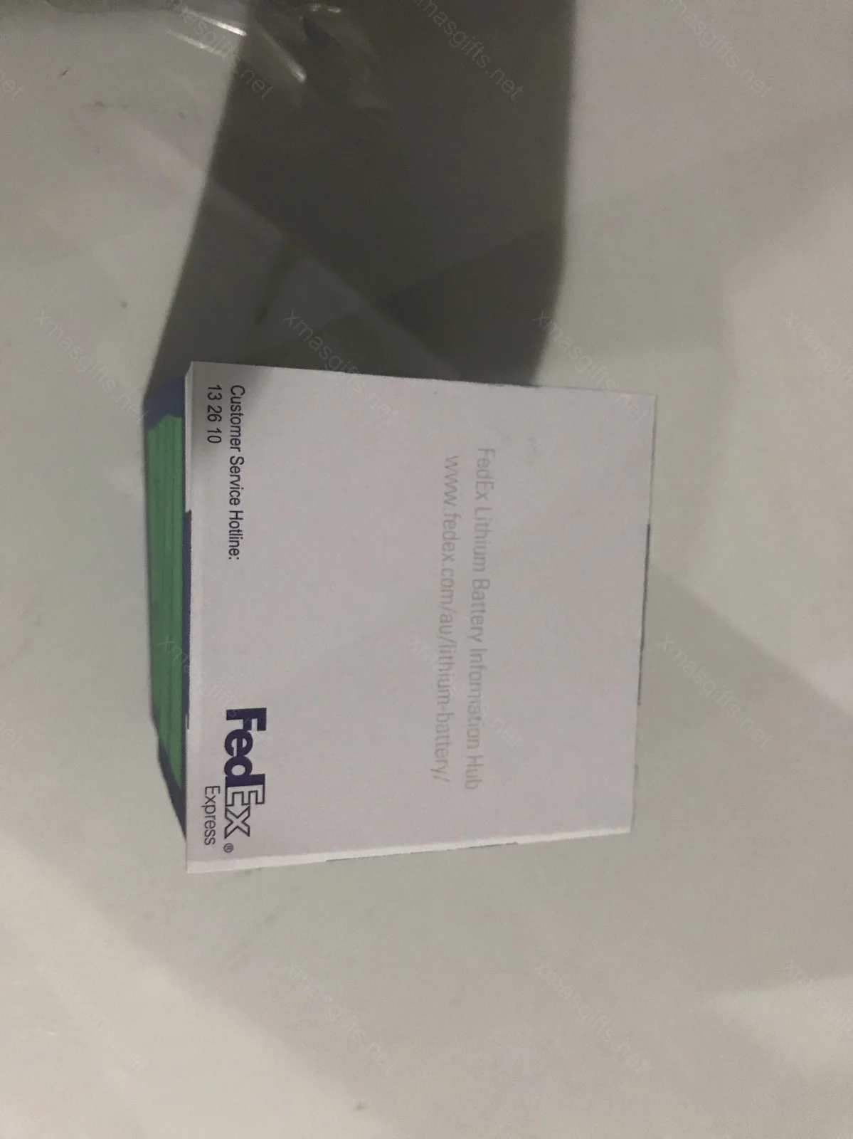 FedEx memo cube top print