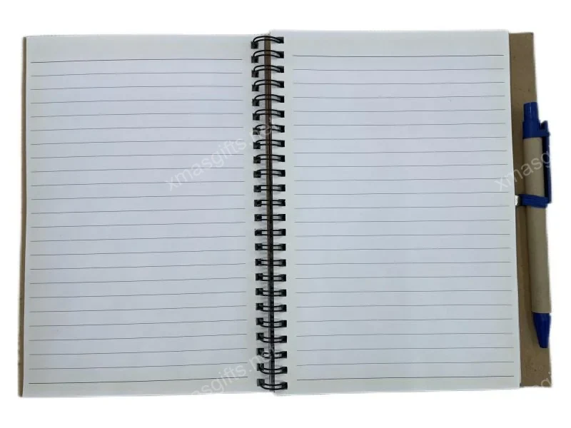 Hilton Phuket Arcadia eco notebook open showing lined pages