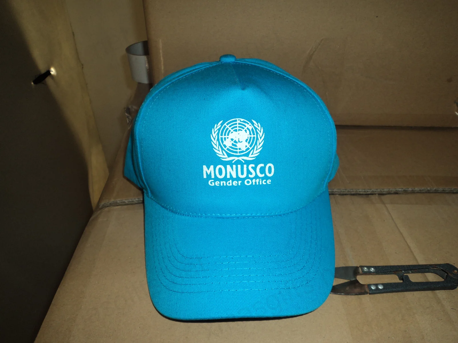 Casquette de baseball du Bureau pour l'égalité des genres de la MONUSCO bleue