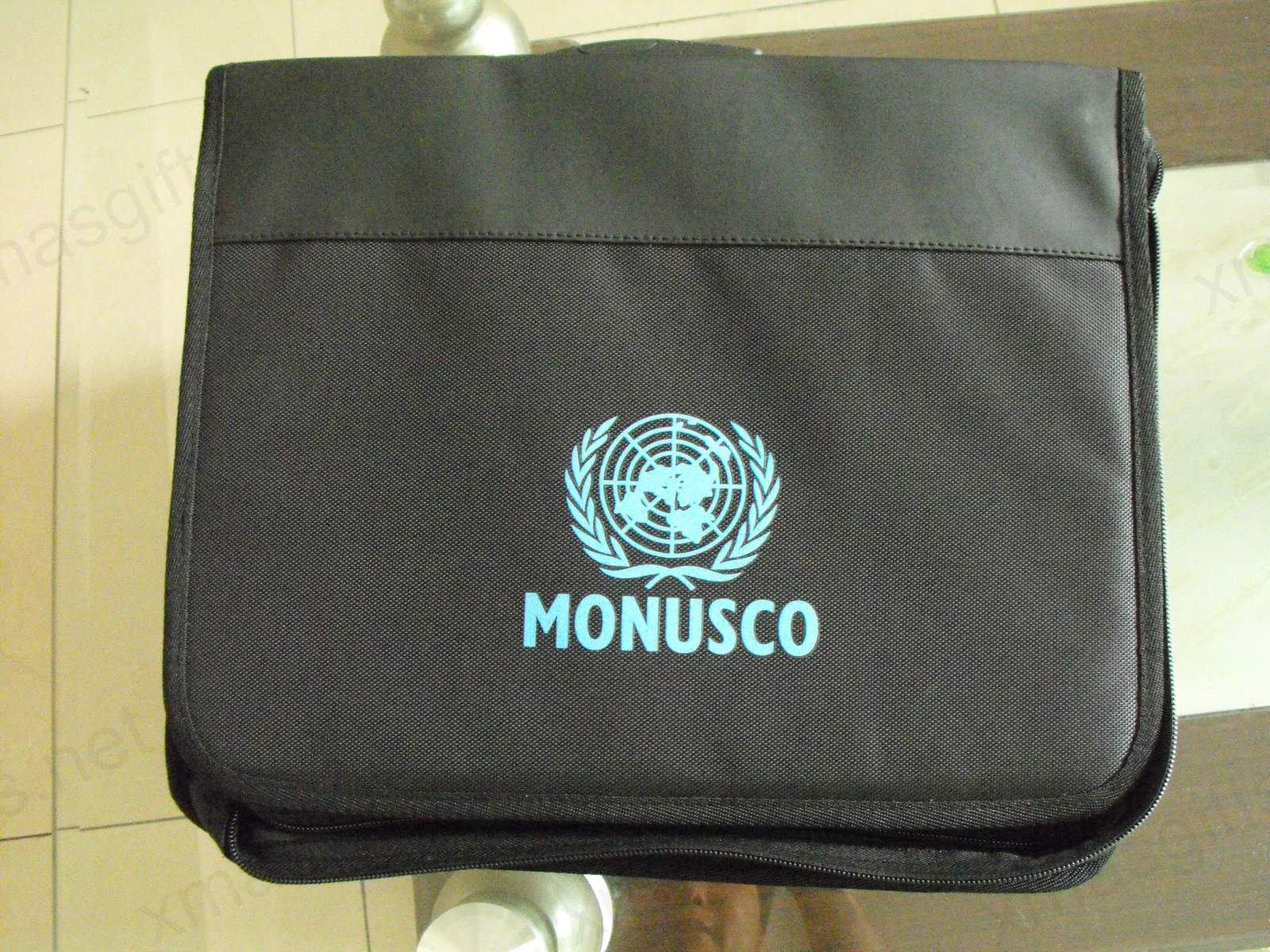 Sac de documents MONUSCO noir – face avant