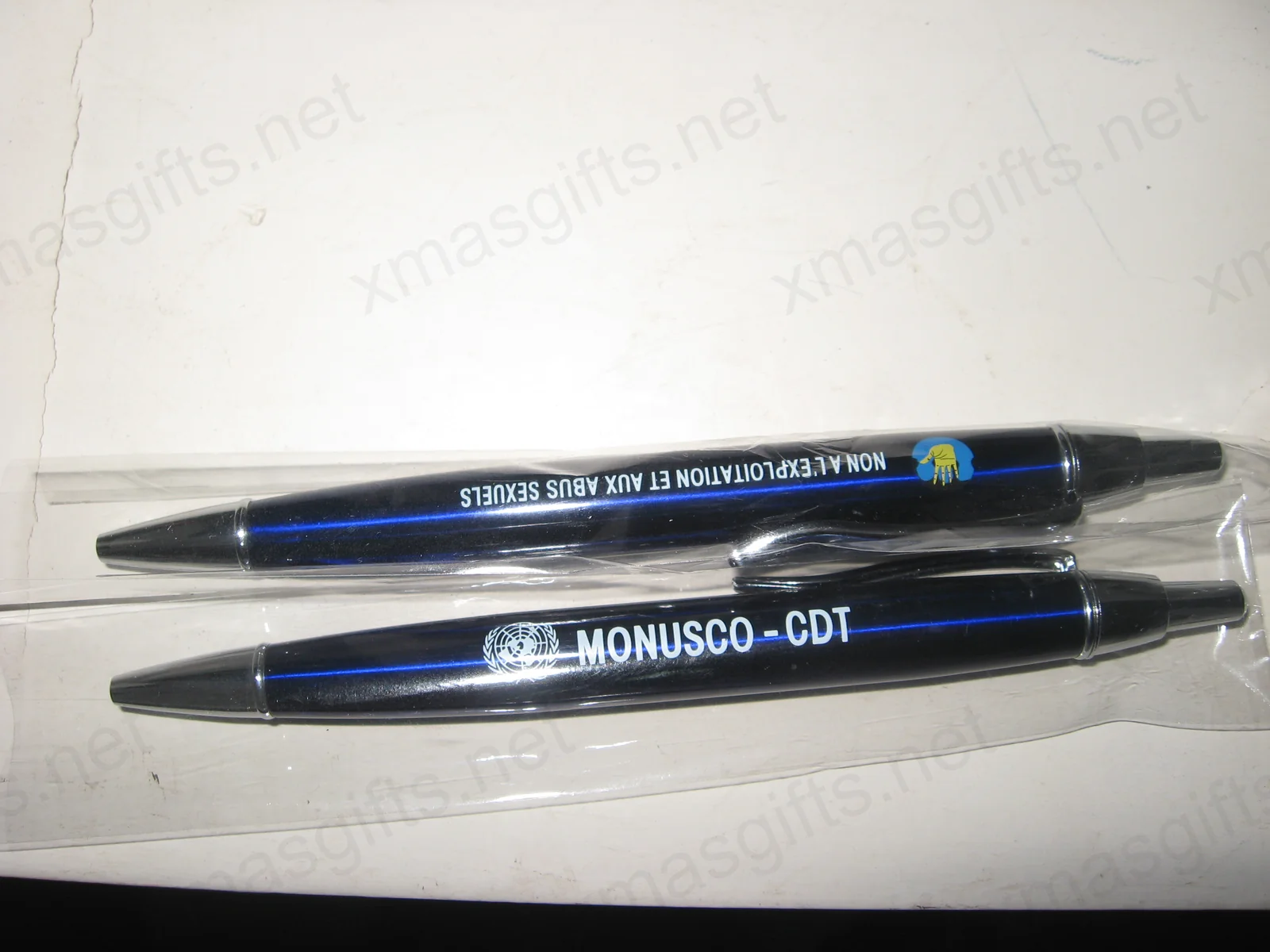 Stylos métalliques de la marque MONUSCO-CDT
