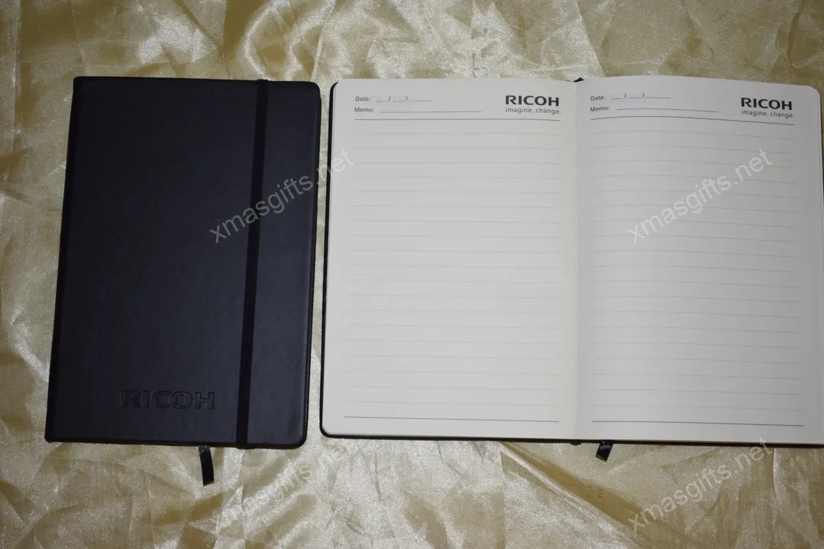 PU notebook with custom logo