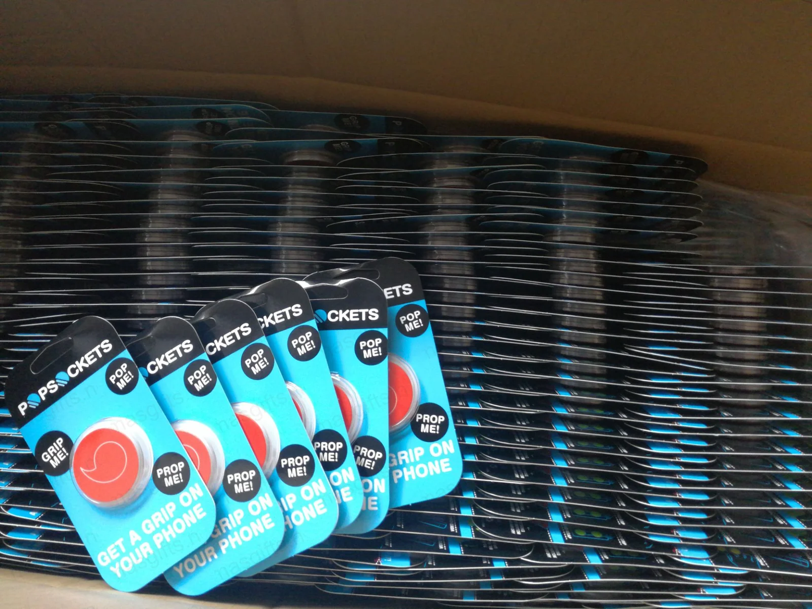 Vodafone pop sockets in retail packaging