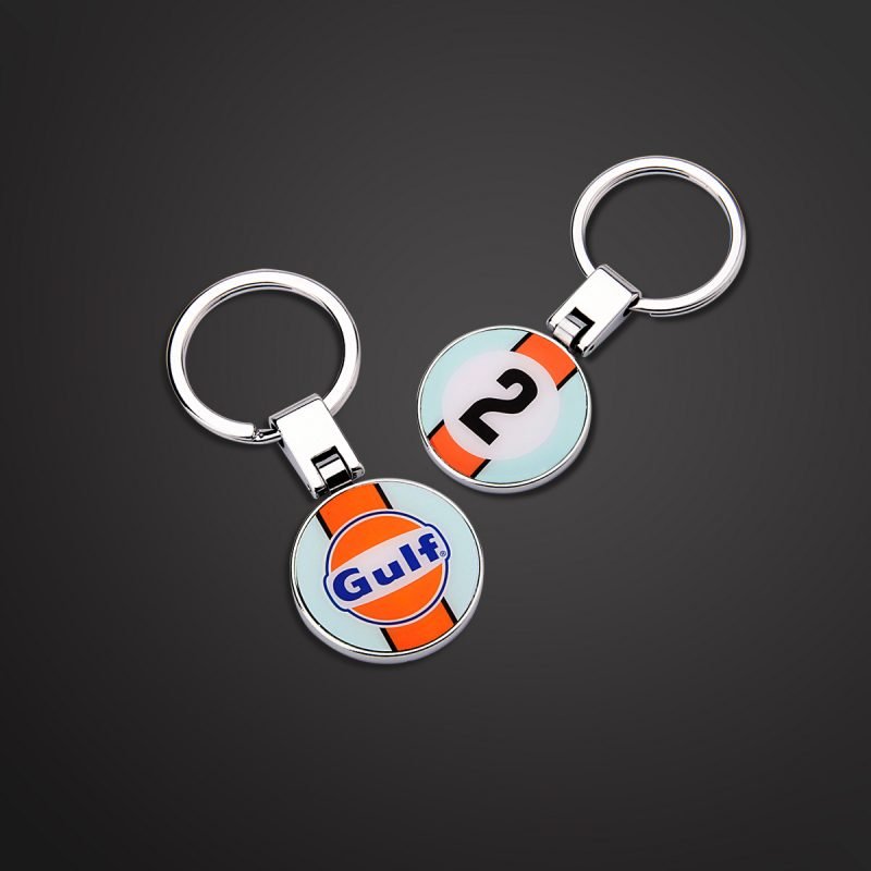 Gulf metal keychains - custom branded promotional items