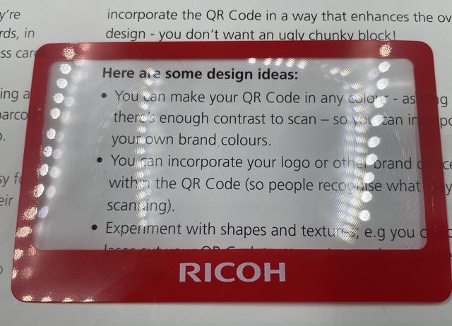 RICOH individuelles Werbegeschenk-Muster