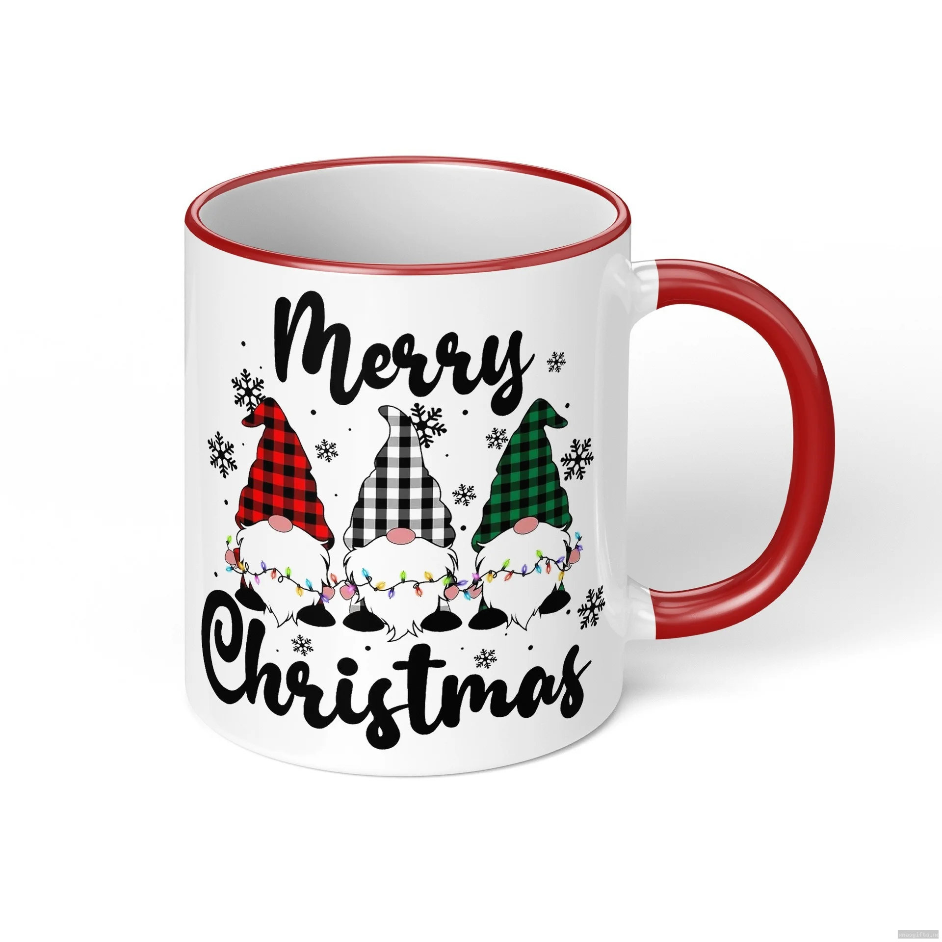 11oz Cartoon Snowman Christmas Ceramic Mug | Custom Sublimation Wholesale Holiday Cup