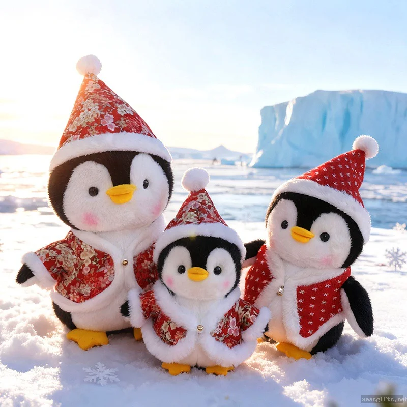 26/32/38cm Dressed‑up Penguin Plush Figurine With Hat & Coat Soft Stuffed Pillow Toy Wholesale