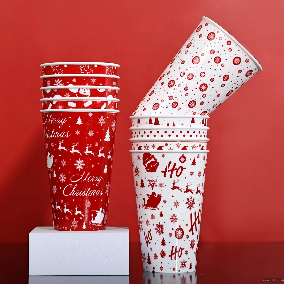 360ml Reusable Christmas Party Cup | Custom Logo Wholesale Holiday Tableware