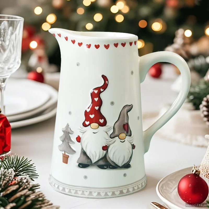 Weihnachts-Keramik-Wasserkaraffe – festliche Getränkekanne für die Weihnachtszeit