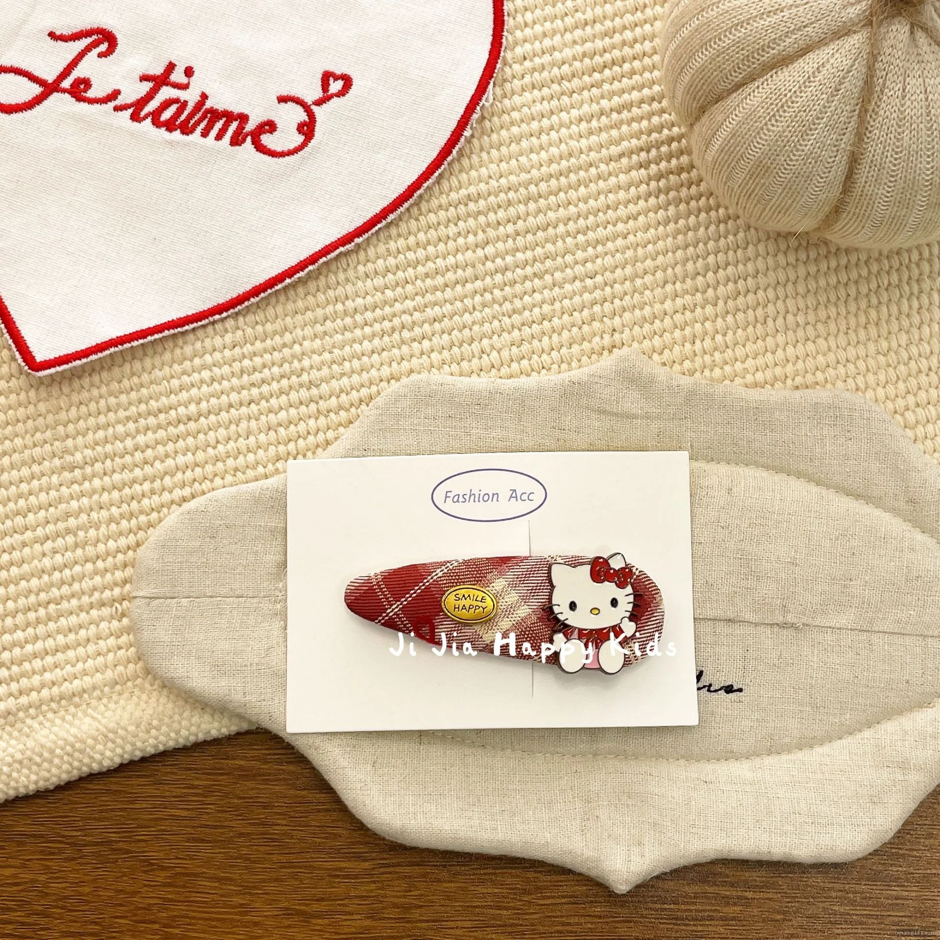 Christmas Cat Hair Clip – Cute Pet Holiday Hair Accessory Gift