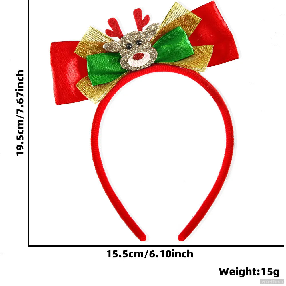 Tiny Mini Reindeer Headband Cute Christmas Hair Band
