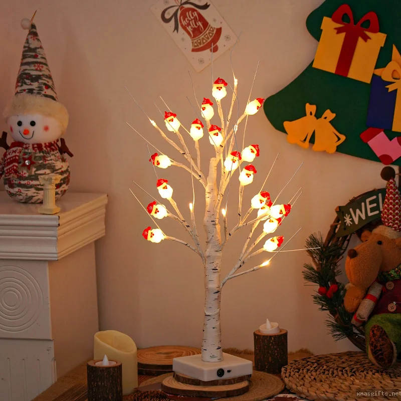 Bulk USB Battery Operated Illuminated White Birch Tree Lights