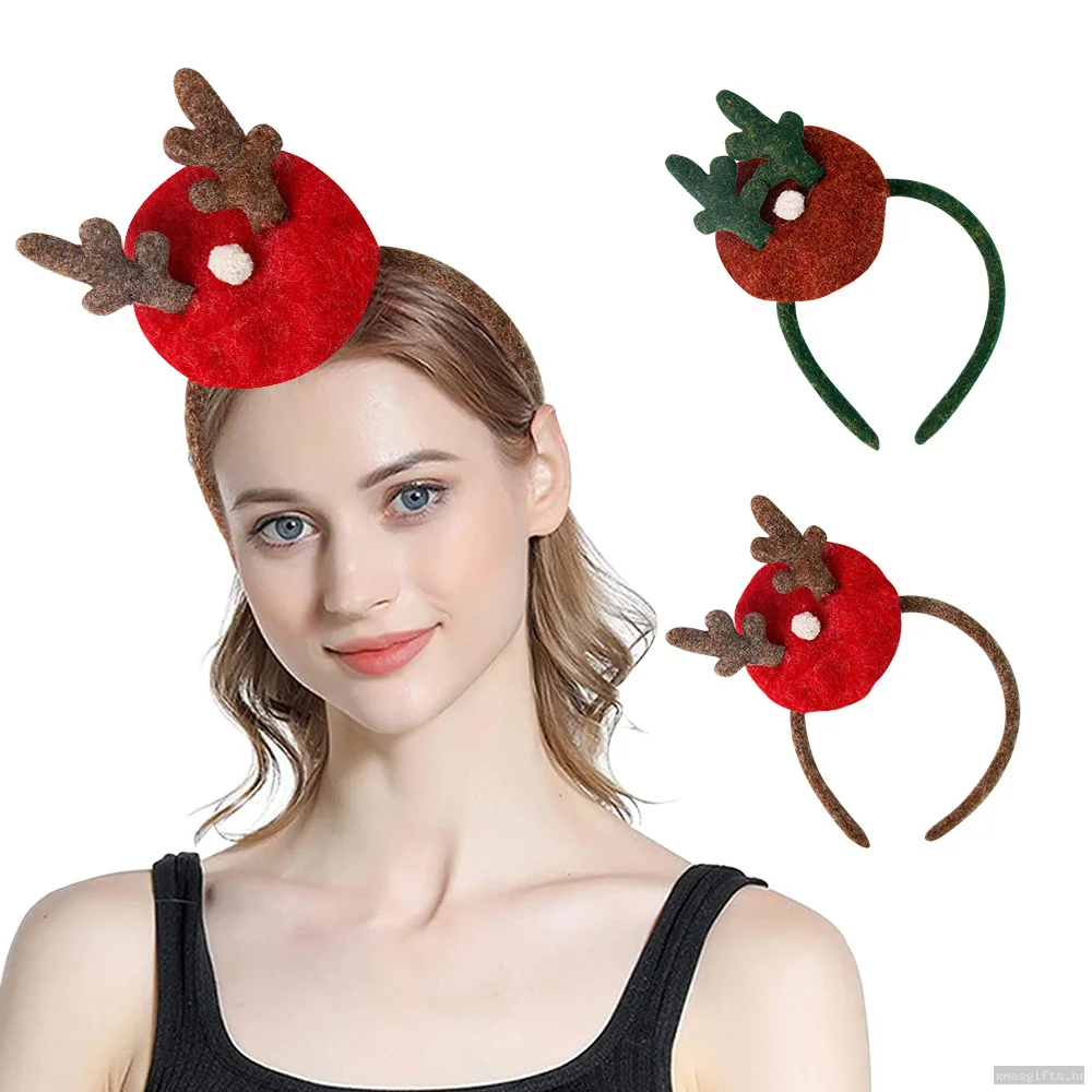 Parent Child Matching Christmas Headband Set Family Holiday Hair Hoop