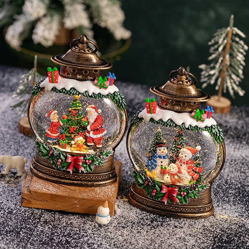 Christmas Musical Crystal Ball Snow Globe Ornament Present