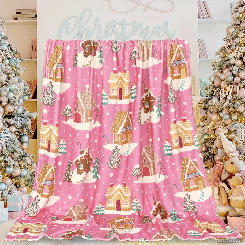Weihnachts-Flanelldecke – kuschelig und warm, perfekt als Heimdekoration oder Sofadecke zu Weihnachten.