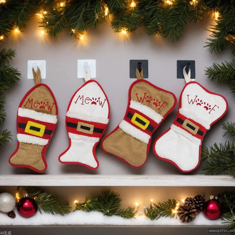 Bestickte Weihnachtsstrümpfe – Stickgeschenke für Weihnachten