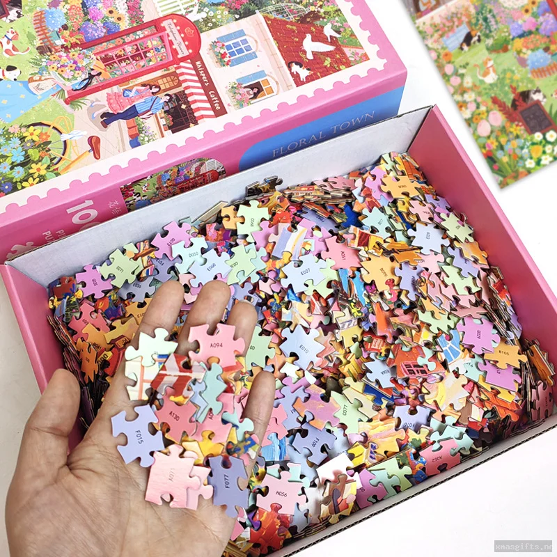 Weihnachts-Karikatur-Puzzle – Geschenk für Kinder zu Weihnachten, Feiertagen oder Geburtstag