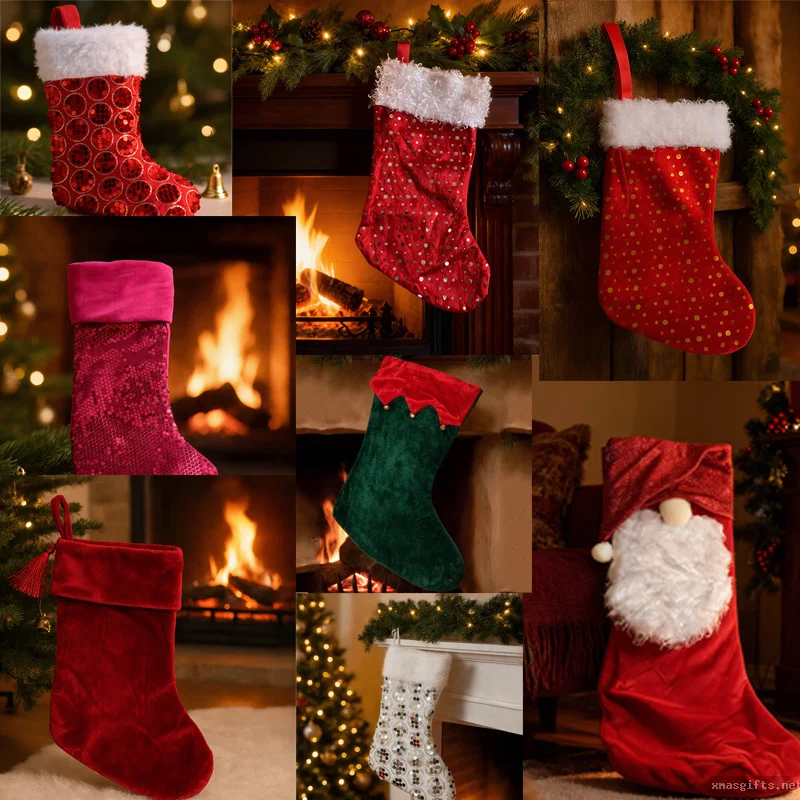 Chaussettes de Noël en tricot doux – Chaussettes du Père Noël pour enfants et adultes, idéales comme cadeaux de Noël