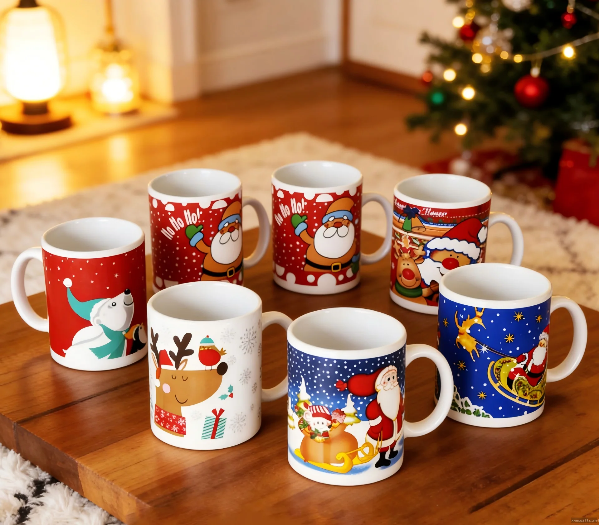 Classic Cheap Christmas Cartoon Ceramic Mug | Custom Logo Wholesale Corporate Gift