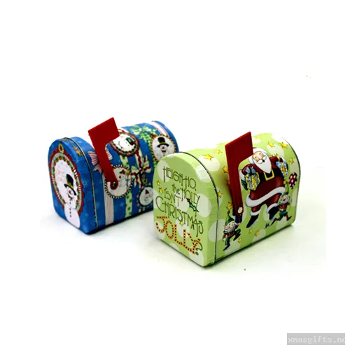 Custom Printed Christmas Metal Tin Gift Boxes | Wholesale Holiday Candy & Cookie Packaging