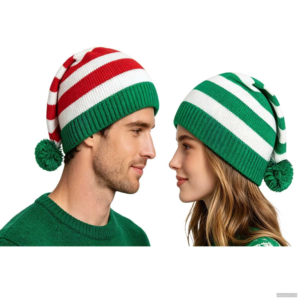 Familien-Christmas-Strickmütze – warme Acrylwollmütze für Eltern und Kinder im Herbst/Winter, ideal als Weihnachtsgeschenk.