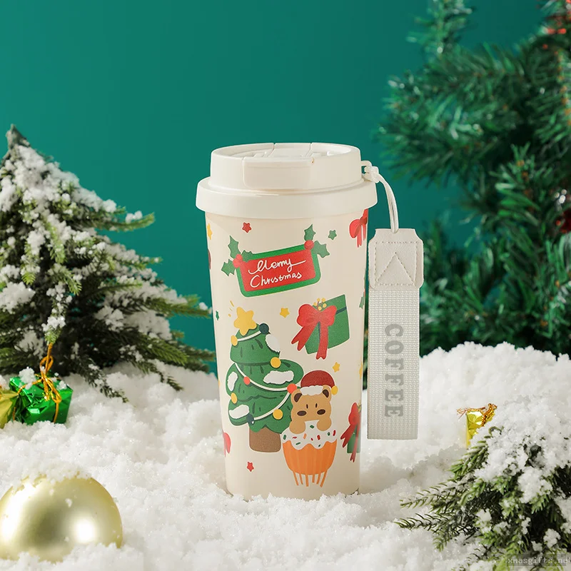 Wholesale Custom Stainless Steel 316 Christmas Insulated Travel Tumblers 500ml | Bulk Corporate Holiday Gift Cups